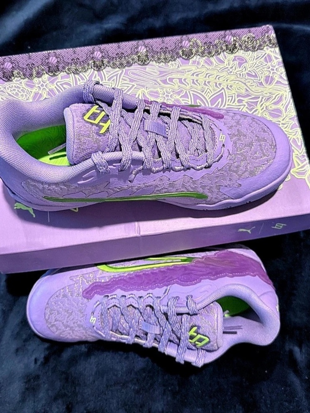 Puma Scoot Zeros Men's Purple & Green US 7.5 Brand New